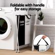 Artiss Laundry Basket Hamper Large Foldable Washing Clothes Storage 3 Sections Online Hot Sale