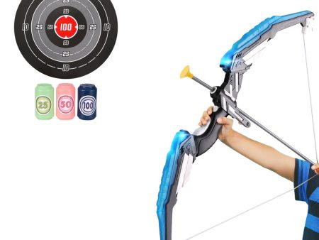 Keezi Kids Bow and Arrow Target Set Outdoor Sport Archery Toys Bottle LED Light Hot on Sale