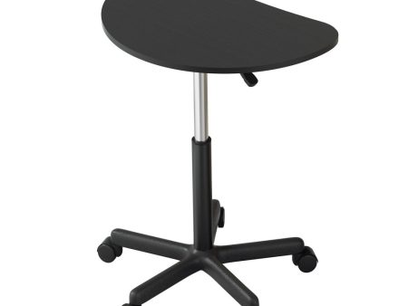 Artiss Laptop Desk Portable Height Adjustable Table Caster Wheels 60CM Black Sale