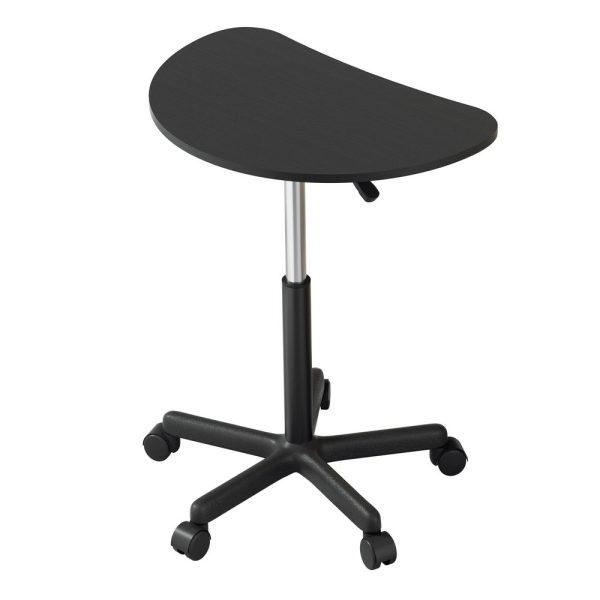 Artiss Laptop Desk Portable Height Adjustable Table Caster Wheels 60CM Black Sale