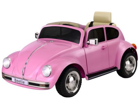 Kids Ride On Car | Licensed Volkswagen Beetle | Electric Toys | Horn Remote | 6V | Pink For Discount