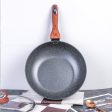 Justcook 32cm JSHS-IH4932C-1 Marble Wok Stirfry Pan | Marble-Coated Wok Stirfry Pan (32cm) Supply