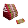 Jumbo Thai Triangle Pillow THREE FOLDS R-Gre + Arm Leg Rest Block Discount