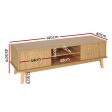 Artiss TV Cabinet Entertainment Unit Stand Storage Shelves TV Unit 140CM Fashion