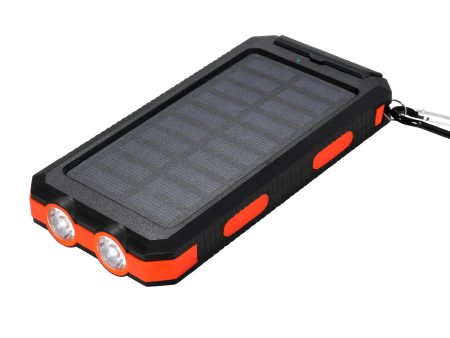 10000mAh Portable Solar Power Bank External Battery Dual USB Phone Charger Light For Cheap