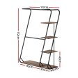 Artiss Clothes Rack Coat Stand 172cm 4-Tier Walnut Hot on Sale