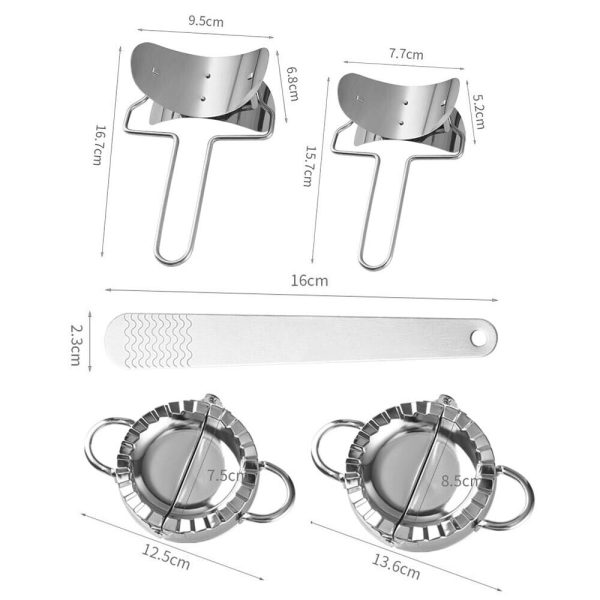 Stainless Steel Dumpling Maker Set | Dough Press Mold Tool Supply