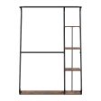 Artiss Clothes Rack Coat Stand 172cm 4-Tier Walnut Hot on Sale