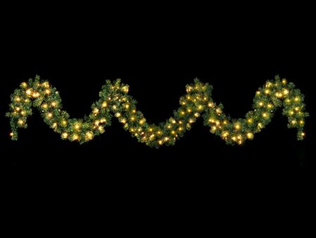 Jingle Jollys 5M Christmas Garland LED Lights Party Xmas Decorations 380 TIPS For Discount