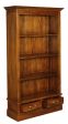 Tasmania 2 Drawer Bookcase (Light Pecan) Online