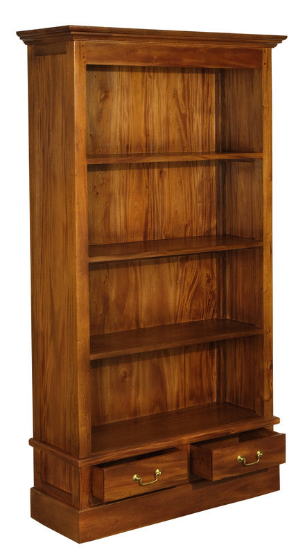 Tasmania 2 Drawer Bookcase (Light Pecan) Online