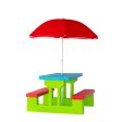 Durable Kids Picnic Table Set with Umbrella For Discount