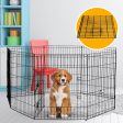 4Paws 8 Panel Playpen | Puppy Exercise Fence Cage | Black | Available in Various Sizes Online