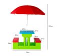 Durable Kids Picnic Table Set with Umbrella For Discount