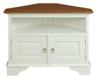 Tasmania 2 Door Corner TV Stand (White Caramel) on Sale