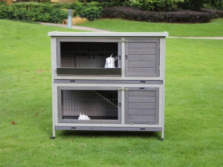 XL Double Storey Rabbit Hutch (110cm) | Guinea Pig & Cat Cage Supply