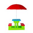 Durable Kids Picnic Table Set with Umbrella For Discount