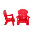 Kids Durable Table and Two Child-sized Chairs Set - Red For Discount