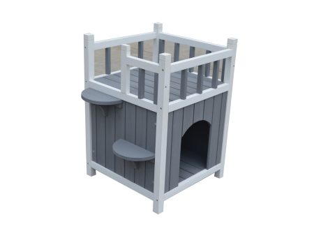 Cat Shelter Condo with Escape Door | Rabbit Kitty House Cave Discount