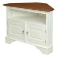 Tasmania 2 Door Corner TV Stand (White Caramel) on Sale