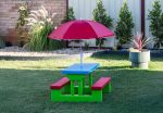 Durable Kids Picnic Table Set with Umbrella For Discount